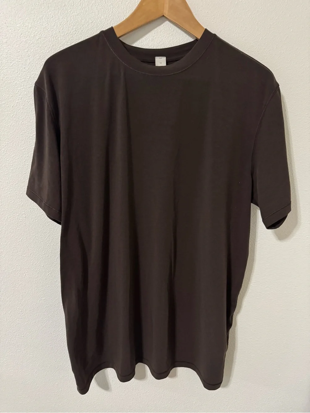 Lululemon Jersey Training Short-Sleeve Shirt Espresso Brown Athleisure Gym-12
